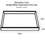 Bandeja Organizadora de Joias Média em Veludo - Imagem 3