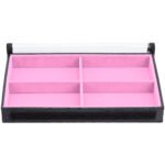 Bandeja Organizadora de Joias 4 nichos tamanho Médio cor Rosa Claro - Kratos Embalagens