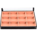 Bandeja Organizadora de Joias 12 nichos tamanho Médio cor Salmão - Kratos Embalagens