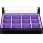 Bandeja Organizadora de Joias 12 nichos tamanho Mini cor Lilás - Kratos Embalagens