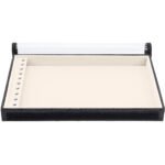 Bandeja Organizadora de Joias 10 ilhoses vertical tamanho Grande cor Gelo - Kratos Embalagens