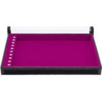 Bandeja Organizadora de Joias 10 ilhoses vertical tamanho Grande cor Pink - Kratos Embalagens