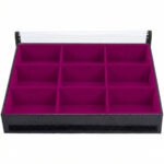 Bandeja Organizadora de Joias 9 Nichos Pink - Kratos Embalagens