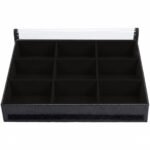 Bandeja Organizadora de Joias 9 Nichos Preto - Kratos Embalagens