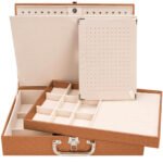 Maleta Porta Joias Grande Dupla com Aba de Proteção - Imagem 35