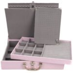 Maleta Porta Joias Grande Dupla com Aba de Proteção - Imagem 27