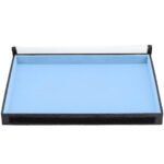 Bandeja Organizadora de Joias Tamanho Big (37x27x3cm) 1 Nicho Azul Claro com Capa - Kratos Embalagens