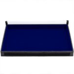 Bandeja Organizadora de Joias Tamanho Big (37x27x3cm) 1 Nicho Azul Royal com Capa - Kratos Embalagens