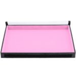 Bandeja Organizadora de Joias Tamanho Big (37x27x3cm) 1 Nicho Rosa Claro com Capa - Kratos Embalagens