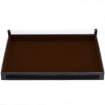 Bandeja Organizadora de Joias Tamanho Big (37x27x3cm) 1 Nicho Terracota com Capa - Kratos Embalagens