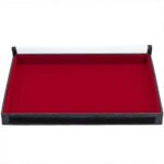 Bandeja Organizadora de Joias Tamanho Big (37x27x3cm) 1 Nicho Vermelho com Capa - Kratos Embalagens