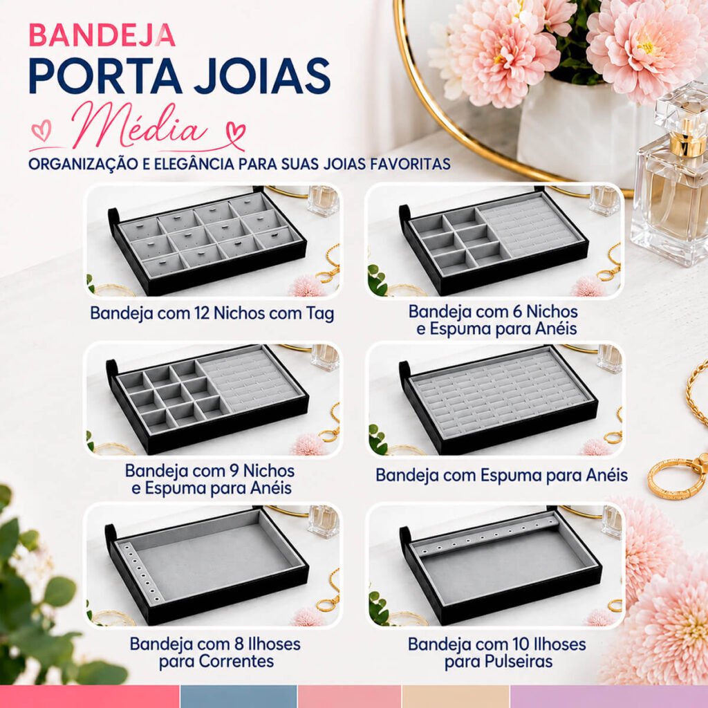 Bandeja Porta Joias Média