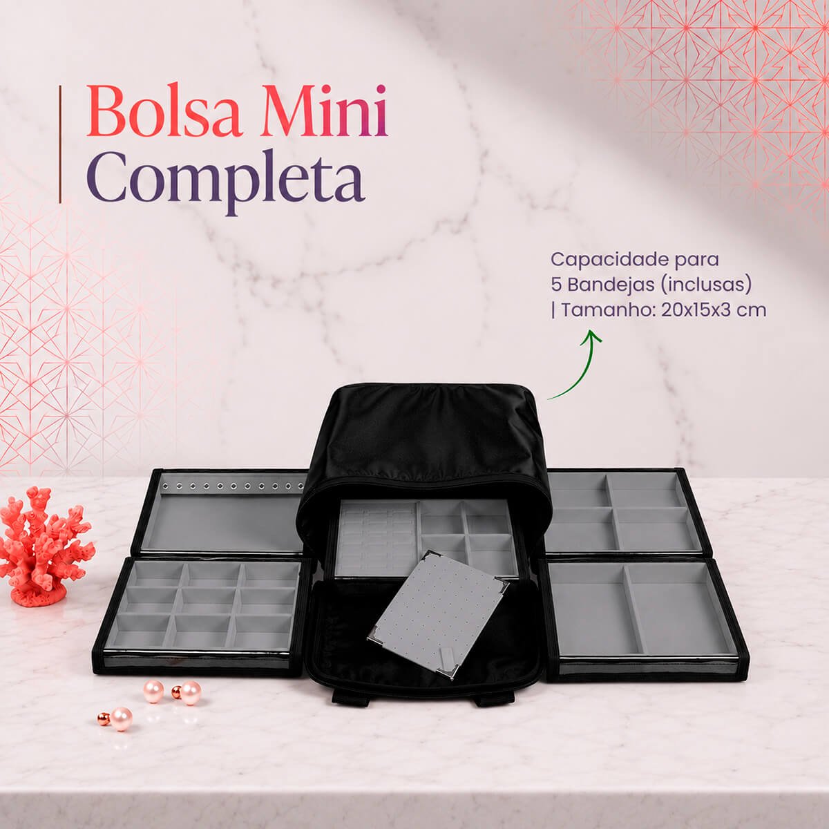 Bolsa Mini Completa (Com 5 Bandejas) - Catalogo Bolsas Kratos Embalagens