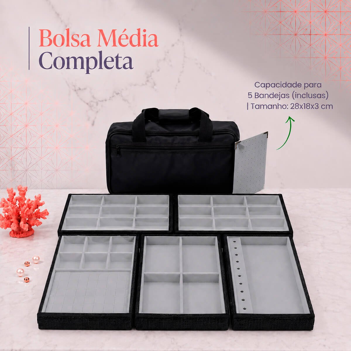 Bolsa Média Completa (Com 5 Bandejas) - Catalogo Bolsas Kratos Embalagens