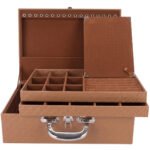 Maleta Grande Tripla, Caramelo com Terracota - kratos Embalagens